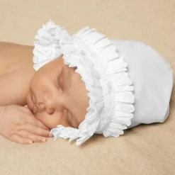 Sarah Louise White Smocked Baby Bonnet Online