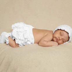 Sarah Louise White Smocked Baby Booties Discount