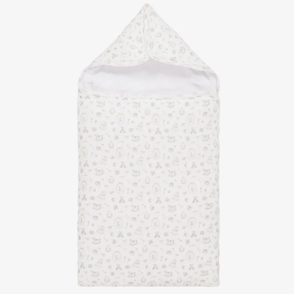My Little Pie White Supima Cotton Delicate Pink Nest (80cm) Online