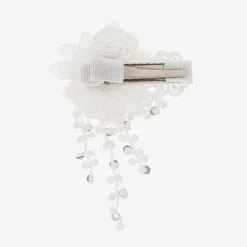Cute Cute White Swarovski Hairclip (6cm) New