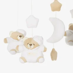 Nanán White Teddy Bear Musical Cot Mobile (40cm) Hot