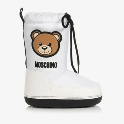 Moschino White Teddy Bear Snow Boots Discount