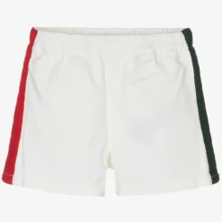 Gucci White Web Denim Shorts Hot