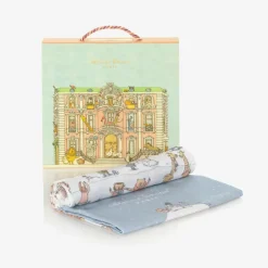 Atelier Choux Paris White Winter Swaddle (97cm) Clearance