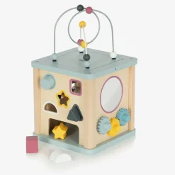 Bigjigs Wooden Activity Cube (23cm) Clearance