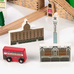 Bigjigs Wooden City of London Train Set (104cm) Online