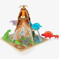 Bigjigs Wooden Dinosaur Island Play Set (45cm)