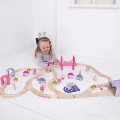 Bigjigs Wooden Fairy Town Train Set (114cm) Best