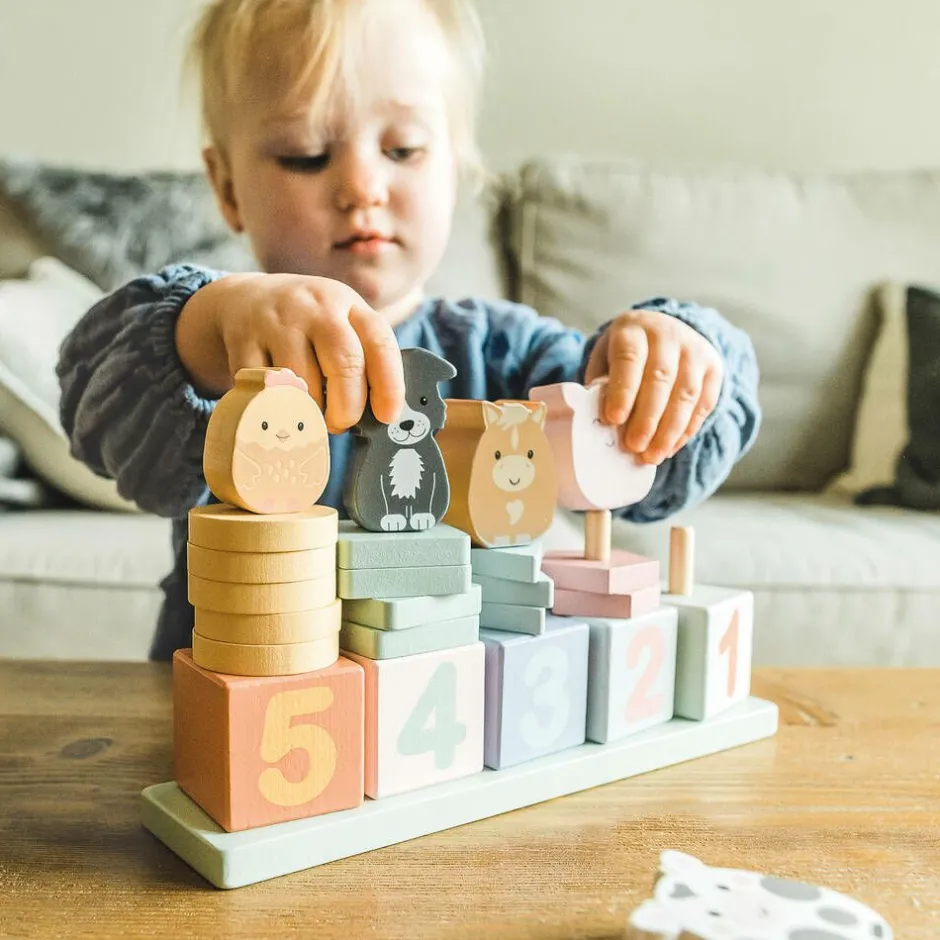 Orange Tree Toys Wooden Farmyard Animal Counting Game (25cm) Sale