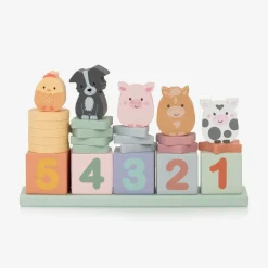 Orange Tree Toys Wooden Farmyard Animal Counting Game (25cm) Sale