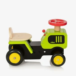 Vilac Wooden Green Ride-On Tractor (47cm) Hot
