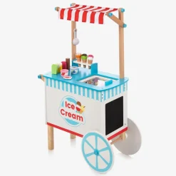 Bigjigs Wooden Ice Cream Cart Play Set (100cm) Discount