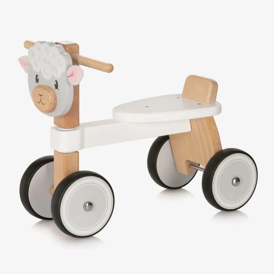 Bigjigs Wooden Ride-On Sheep (45cm) New
