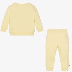 Tommy Hilfiger Yellow Cotton Baby Tracksuit