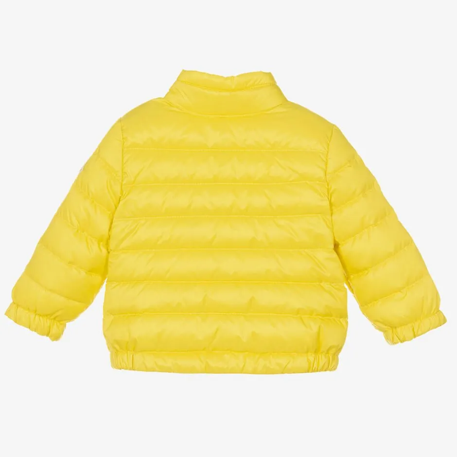 Moncler Enfant Yellow Down Padded Acorus Puffer Jacket