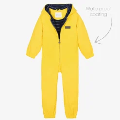 Mitty James Yellow Hooded Waterproof Rainsuit Best
