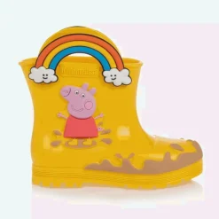 Mini Melissa Yellow Peppa Pig Rain Boots Sale