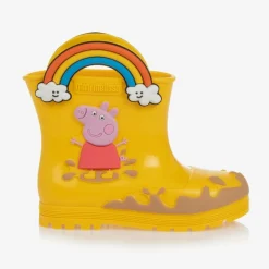 Mini Melissa Yellow Peppa Pig Rain Boots Sale