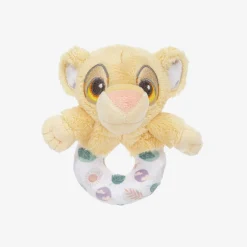Rainbow Designs Yellow Plush Simba Ring Rattle Toy (11cm) Discount