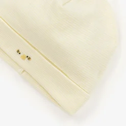 Kissy Kissy Yellow Striped Pima Cotton Bee Hive Baby Hat