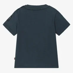 AIGNER Baby Boys Navy Blue Cotton T-Shirt Best