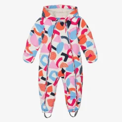 Joyday Baby Girls Ivory & Pink Puffer Snowsuit Best