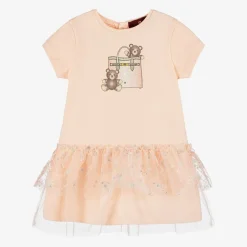 AIGNER Baby Girls Pink Cotton Handbag Dress Discount
