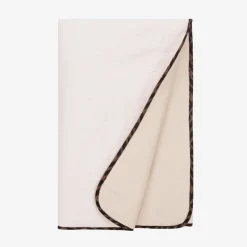 Fendi Baby Girls Pink FF Cotton Blanket (80cm) Clearance