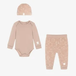 Guess Baby Girls Pink Velour Trouser Set Hot