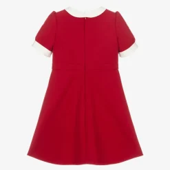 Versace Baby Girls Red Milano Jersey Dress Outlet