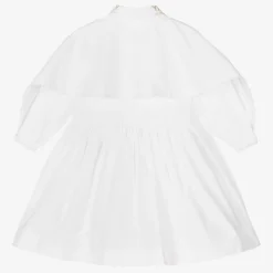 Burberry Baby Girls White Cotton Shirt Dress Sale