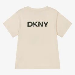 DKNY Beige Organic Cotton T-Shirt Best
