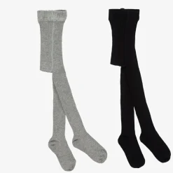 Minymo Black & Grey Tights (2 Pack) Hot