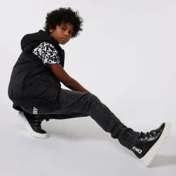 DKNY Black & White Cotton T-Shirt Hot