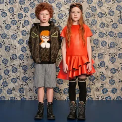 Fendi Black Leather FF Boots Online