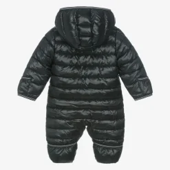 Nike Black Swoosh Logo Padded Baby Snowsuit Online