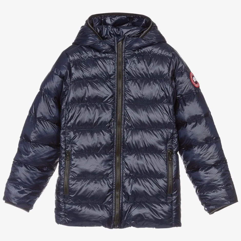 Canada Goose Blue Down Padded Crofton Jacket Best