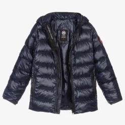Canada Goose Blue Down Padded Crofton Jacket Best
