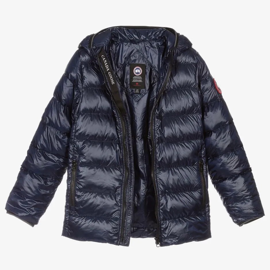 Canada Goose Blue Down Padded Crofton Jacket Best