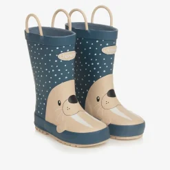 Chipmunks Blue Walrus Rain Boots Sale