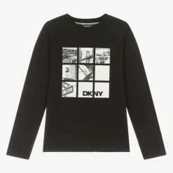 DKNY Boys Black Cotton Top Online