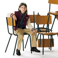 Versace Boys Black Leather Chelsea Boots Online