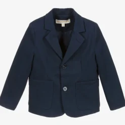 Childrensalon Occasions Boys Blue Cotton Blazer Discount