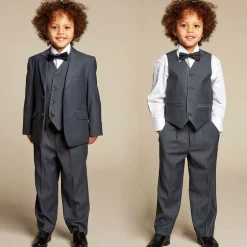 Romano Boys Grey Viscose Suit Hot