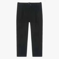 Il Gufo Boys Navy Blue Check Trousers Sale