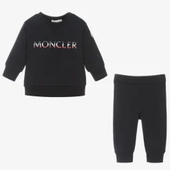 Moncler Enfant Boys Navy Blue Cotton Tracksuit New