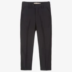 Childrensalon Occasions Boys Smart Blue Trousers Hot