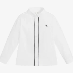 Beatrice amp; George Boys White Cotton Shirt Discount