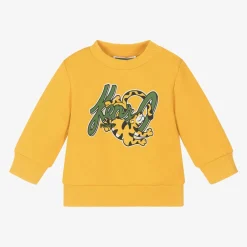 KENZO KIDS Boys Yellow Cotton Tiger Sweatshirt Online