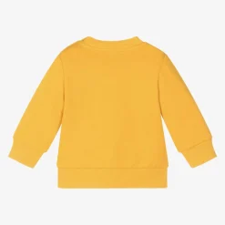 KENZO KIDS Boys Yellow Cotton Tiger Sweatshirt Online